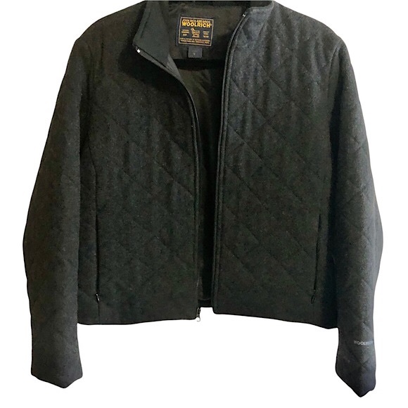 Woolrich Jackets & Blazers - Woolrich Women’s Wool Long Sleeve Lined Front Zipper Jacket Dark Gray Size M